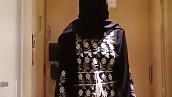 Middle Eastern Hijab In Action