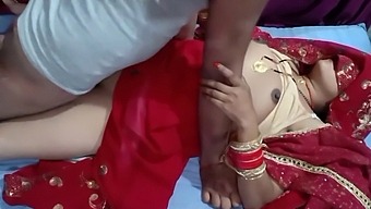 First Night Of Intimacy For A Young Indian Bride In The Marital Bedroom