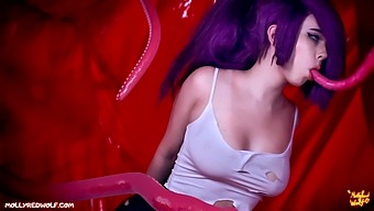Cosplaying Leela'S Alien Encounter: Solo Session With Tentacles And Ass Play